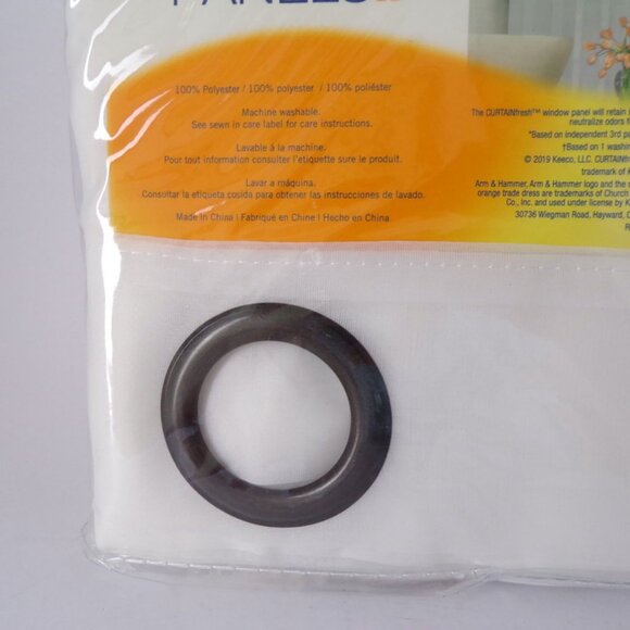 Curtain Fresh Window Panel Grommet Voile White 59"x95" - Picture 3 of 4